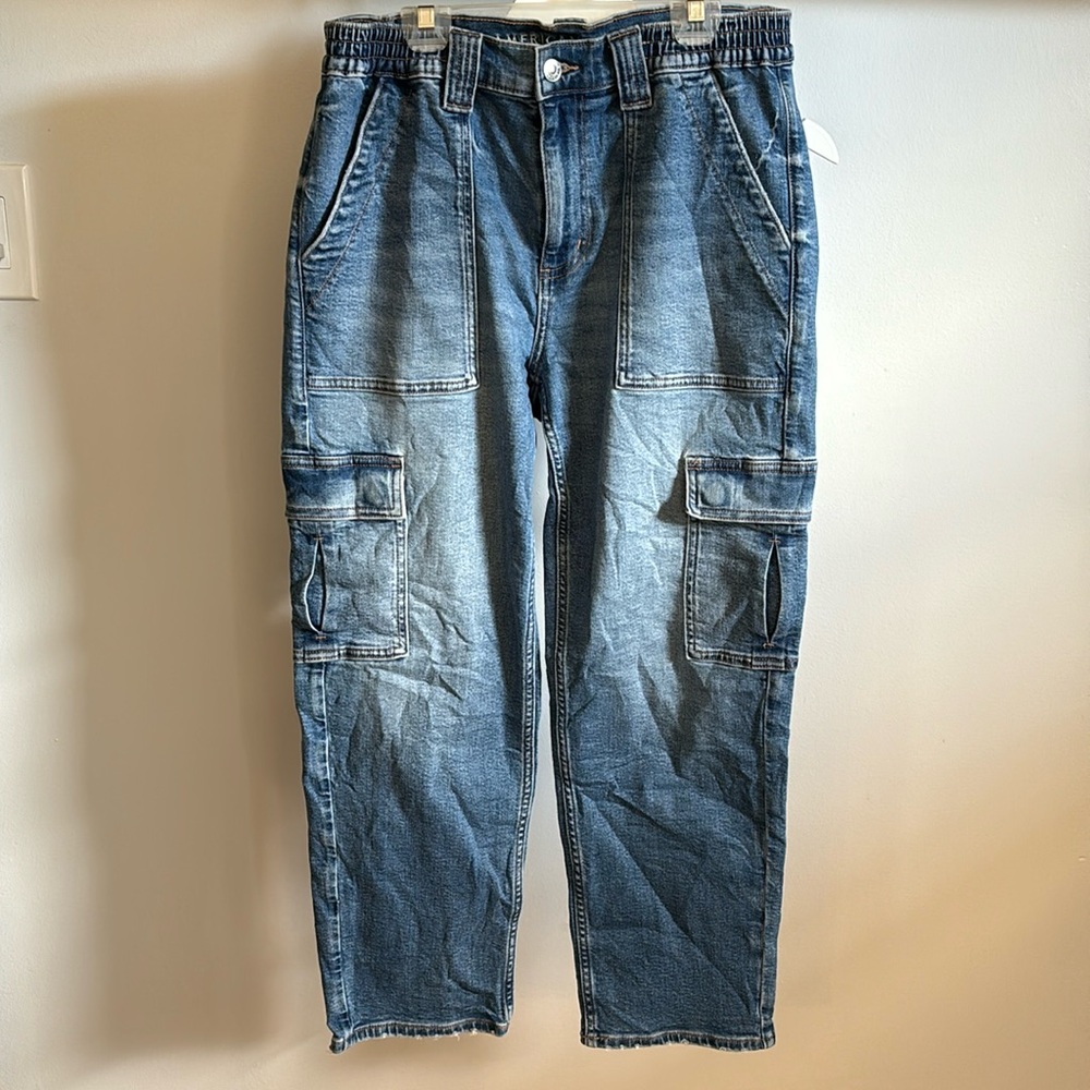American Eagle baggy cargo jeans.
